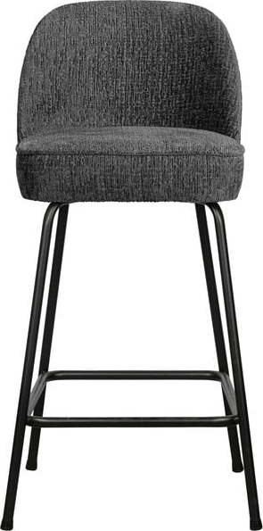 Světle modrá sametová barová židle (výška sedáku 64 cm) Vogue – WOOOD