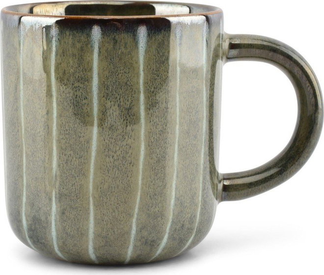 Tmavě zelený kameninový hrnek 500 ml Muggies – Salt&Pepper