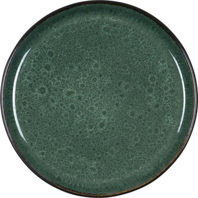 Zelený/černý dezertní talíř z kameniny ø 21 cm Gastro Green/Black – Bitz