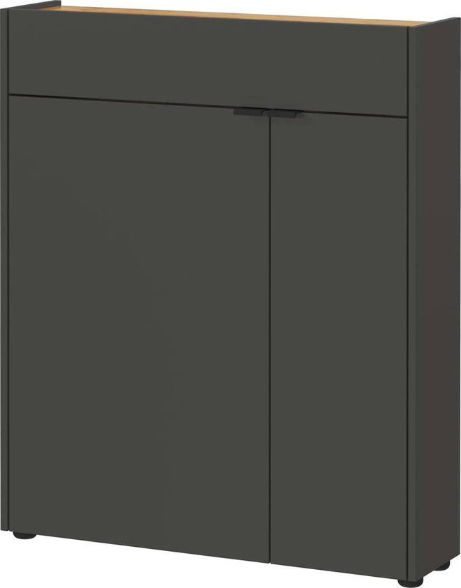 Antracitová skříňka 82x102x22 cm Ameca – Germania