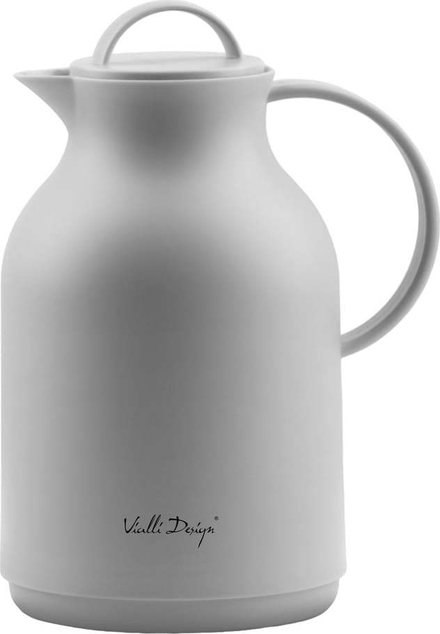 Šedá termoska Vialli Design, 1 l