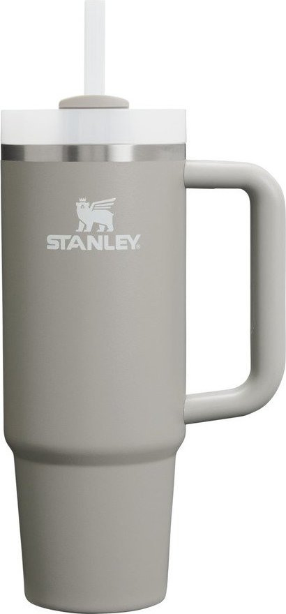 Světle šedá termoska s brčkem z nerezové oceli 890 ml Quencher H2.O FlowState™ Tumbler Ash – Stanley
