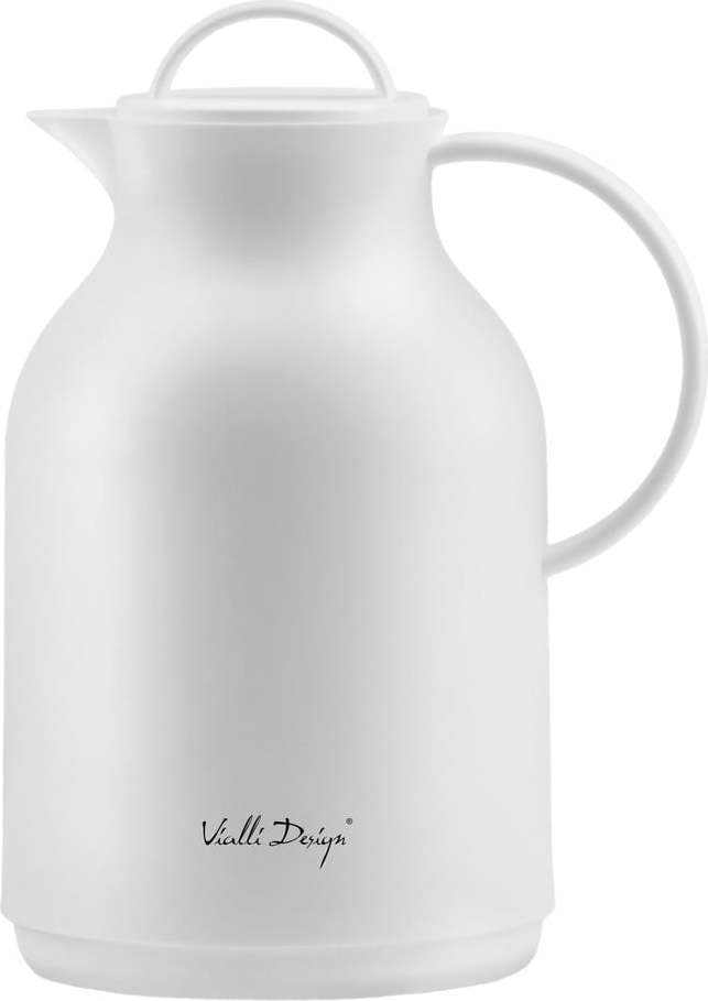 Bílá termoska Vialli Design, 1 l
