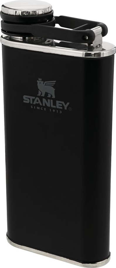 Černá placatka z nerezové oceli 230 ml Easy-Fill Wide Mouth Flask Black – Stanley