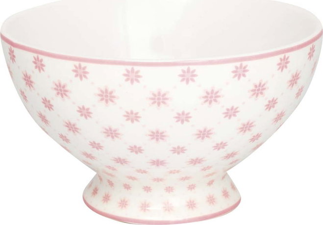 Růžová porcelánová miska na polévku Green Gate Laurie, ø 15 cm