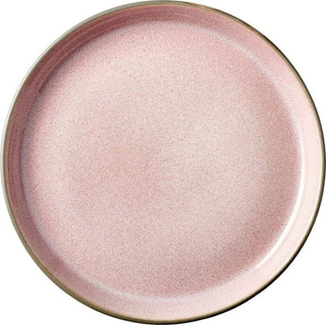 Růžový/šedý dezertní talíř z kameniny ø 17 cm Gastro Grey/Light Pink – Bitz