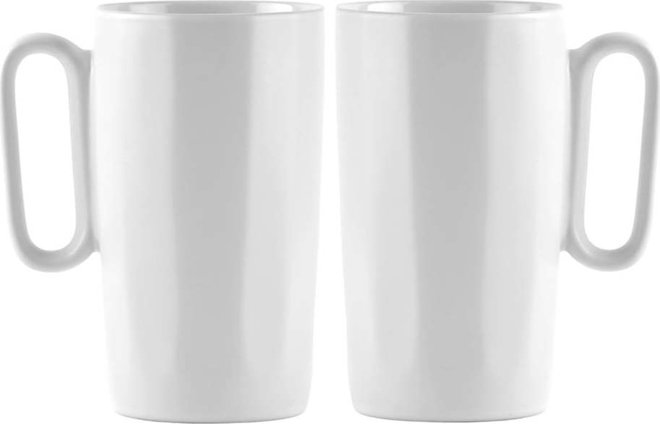 Bílé hrnky z kameniny v sadě 2 ks 330 ml Fuori – Vialli Design