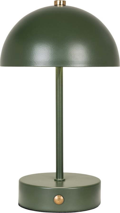 Tmavě zelená LED stolní lampa s kovovým stínidlem (výška 25 cm) Holt – House Nordic