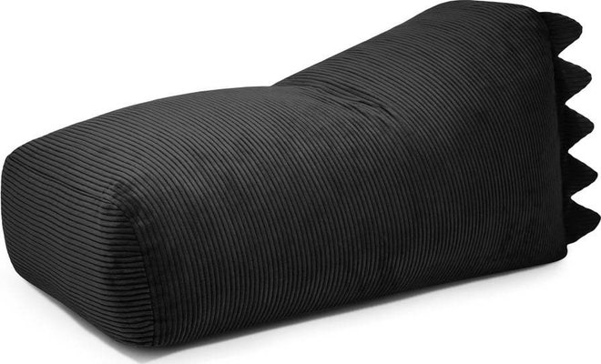 Černý manšestrový dětský sedací vak Snug 130 Dragon – SLOWDOWN