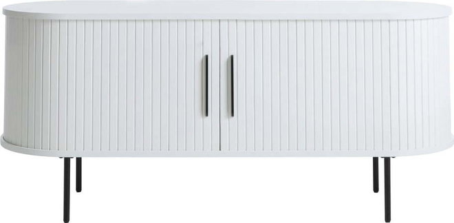 Bílý TV stolek 120x56x40 cm Nola – Unique Furniture