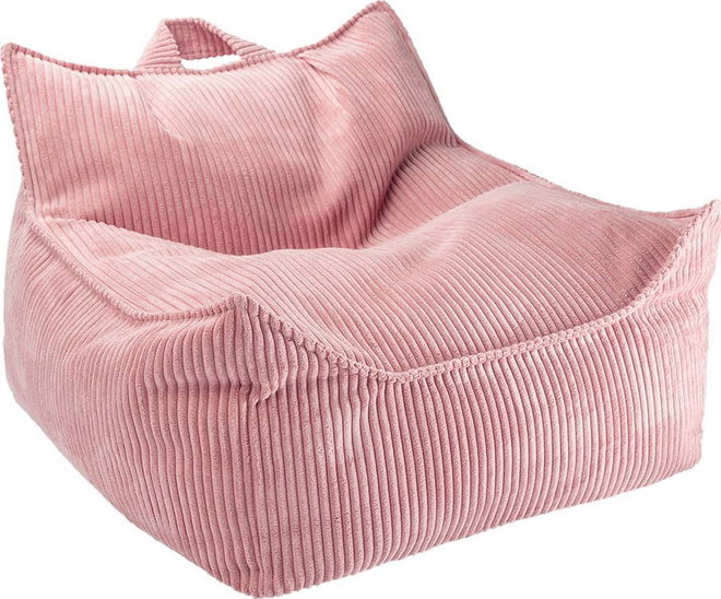 Růžový manšestrový dětský sedací vak Chair – Wigiwama