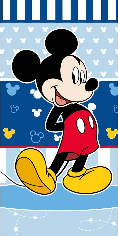 Modrá froté dětská osuška 70x140 cm Mickey – Jerry Fabrics
