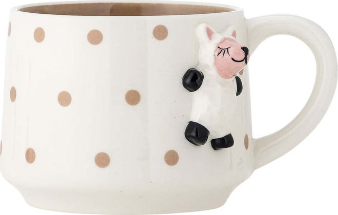 Bílý keramický dětský hrnek na kakao 370 ml Dolly – Bloomingville Mini