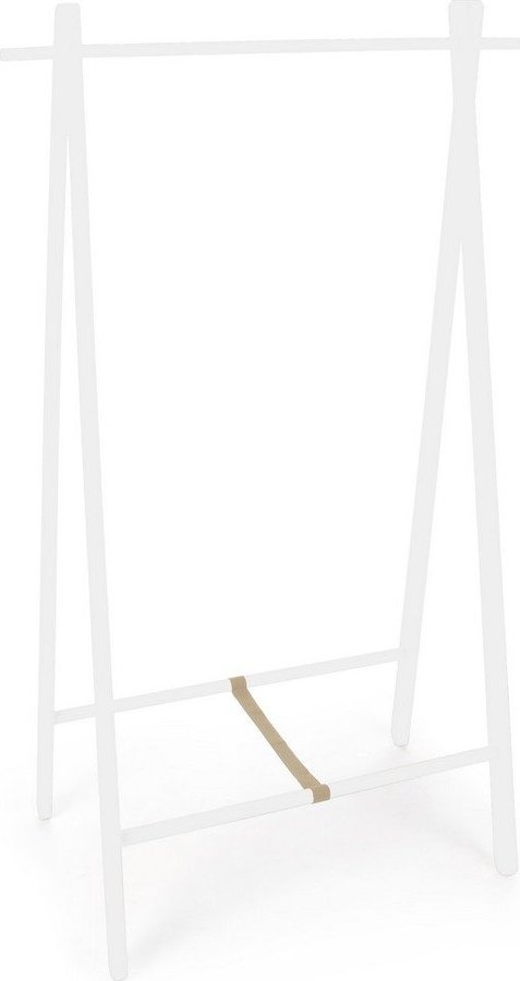 Bílý stojan na oblečení z březového dřeva 91x151x50 cm Daiki – Yes Everyday