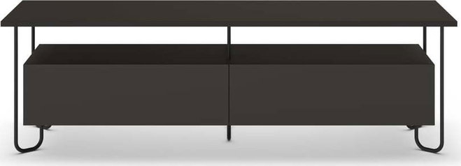 Černý TV stolek 150x45 cm Dilly – Marckeric
