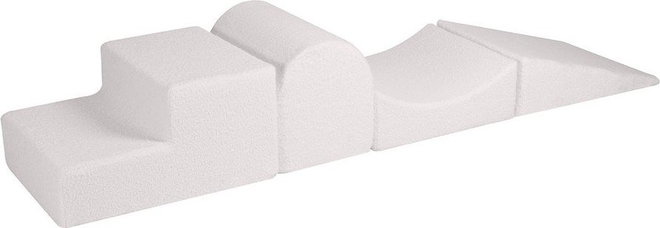 Bílé pěnové hřiště 4 ks výška 30 cm 45x193 cm – Meowbaby