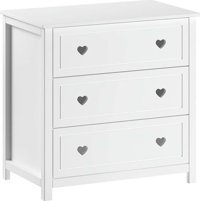 Bílá dětská komoda 90x89x57 cm Amori – Vipack