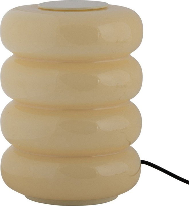 Světle žlutá skleněná LED stolní lampa (výška 16,5 cm) Aro – Leitmotiv