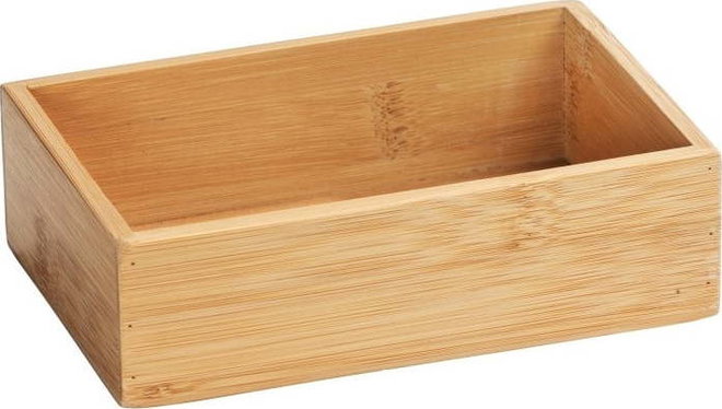 Bambusová úložná přihrádka Wenko Terra, šířka 10 cm
