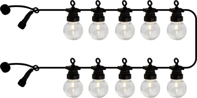 Prodloužení světelného řetězu počet žárovek 10 ks délka 300 cm Lucas Clear – Sirius