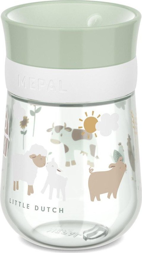 Světle zelený plastový dětský hrnek 300 ml Little Farm by Little Dutch – Mepal