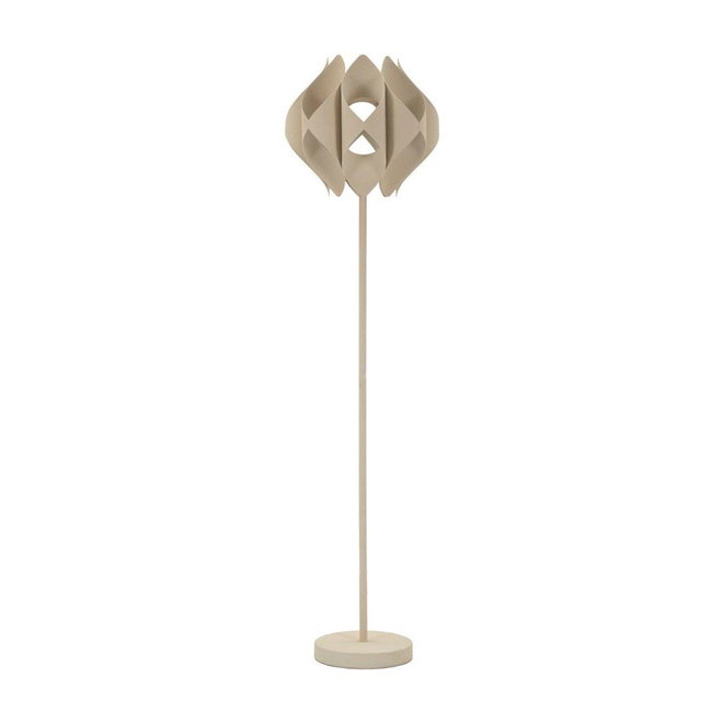 Béžová stojací lampa s kovovým stínidlem (výška 155 cm) Space – Mauro Ferretti