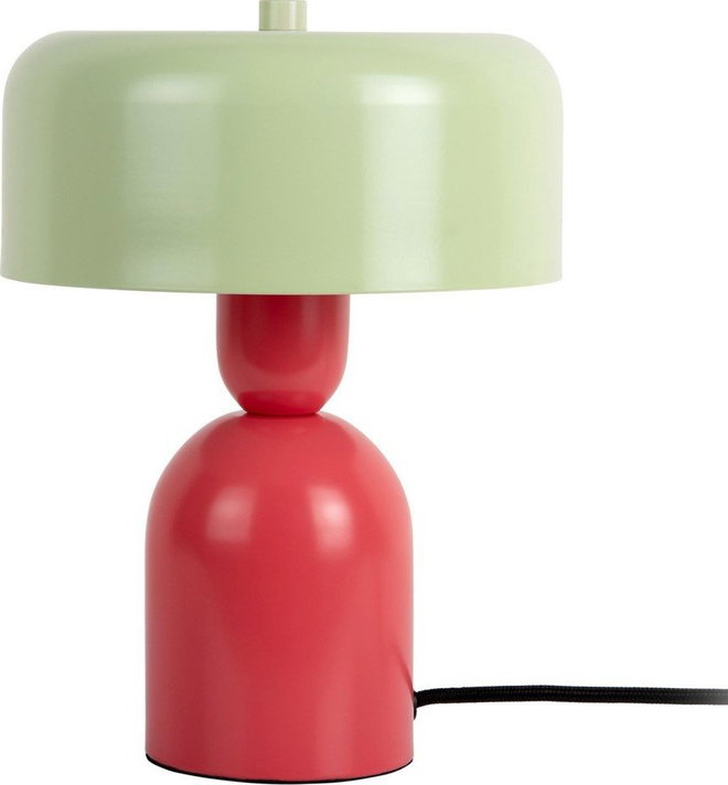 Červená/zelená kovová stolní lampa (výška 24 cm) Double Funky – Leitmotiv