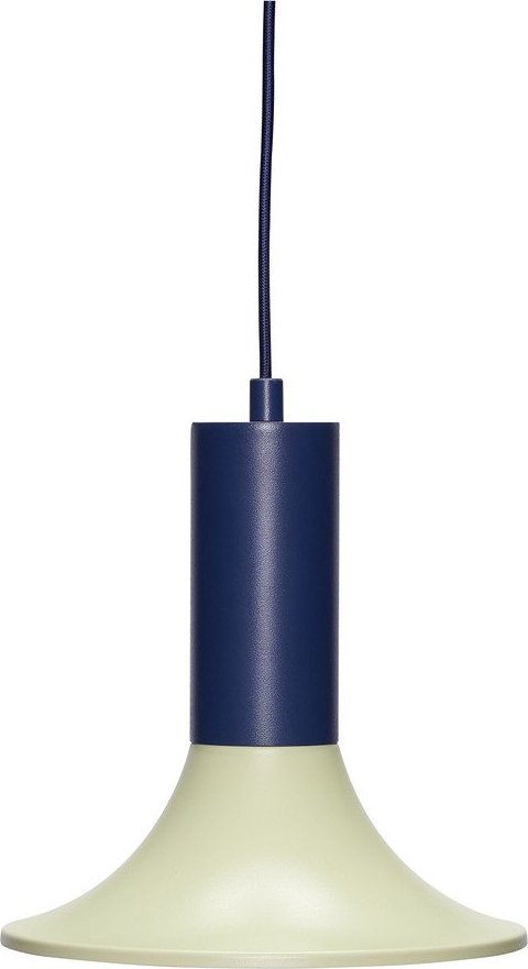 Světle zelené/tmavě modré kovové stmívatelné závěsné svítidlo ø 25 cm Luminary – Hübsch