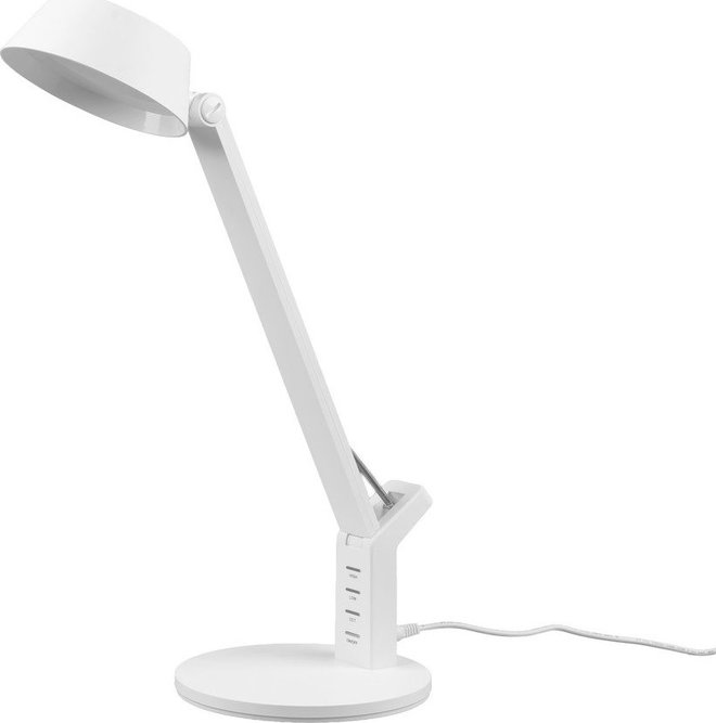 Matně bílá LED stmívatelná stolní lampa (výška 40 cm) Ava – Trio