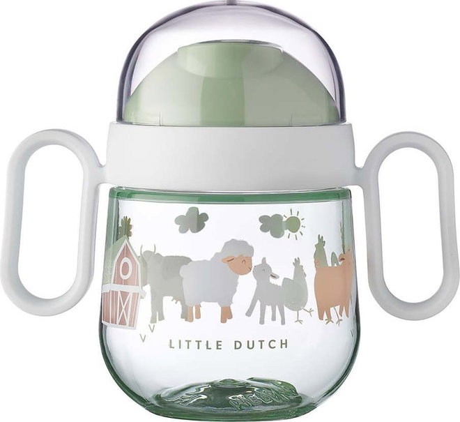 Světle zelený tritanový dětský hrnek 200 ml Little Farm by Little Dutch – Mepal