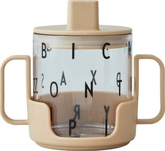 Béžový dětský hrnek Design Letters Grow With Your Cup