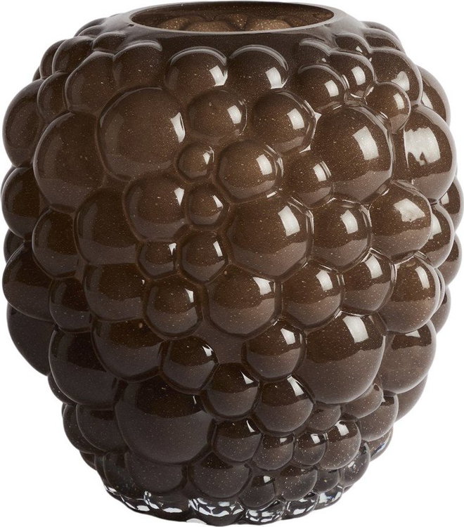 Hnědá skleněná váza (výška 30 cm) Mure – Kave Home