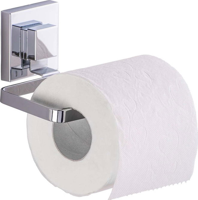 Samodržící držák na toaletní papír Wenko Vacuum-Loc Quadrio, nosnost až 33 kg