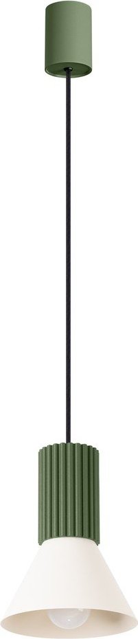 Zelené kovové závěsné svítidlo ø 14 cm Niru – Sollux