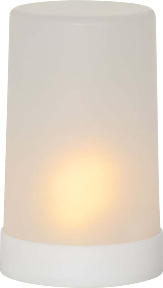 Bílá LED světelná dekorace Star Trading Flame Candle, výška 14,5 cm