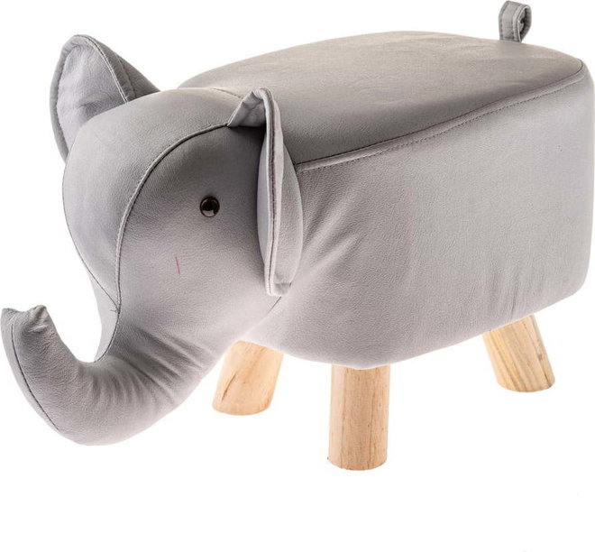 Světle šedá dětská stolička Elephant – Dakls