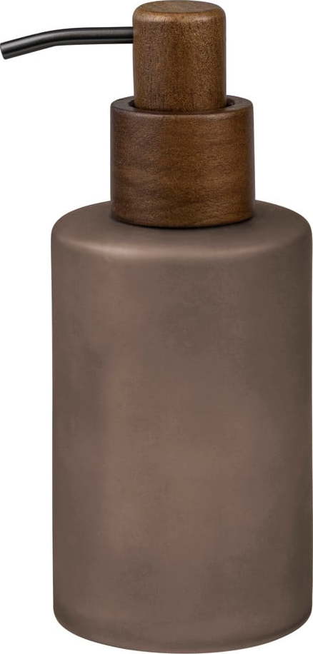 Hnědý skleněný dávkovač mýdla 280 ml Modest – Mette Ditmer Denmark