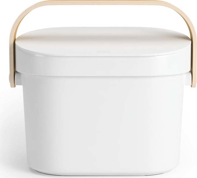 Bílá nádoba na kompostovatelný odpad 4 l Bellwood – Umbra