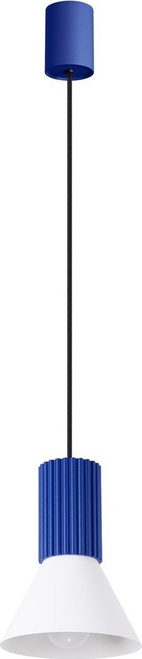 Modré kovové závěsné svítidlo ø 14 cm Niru – Sollux