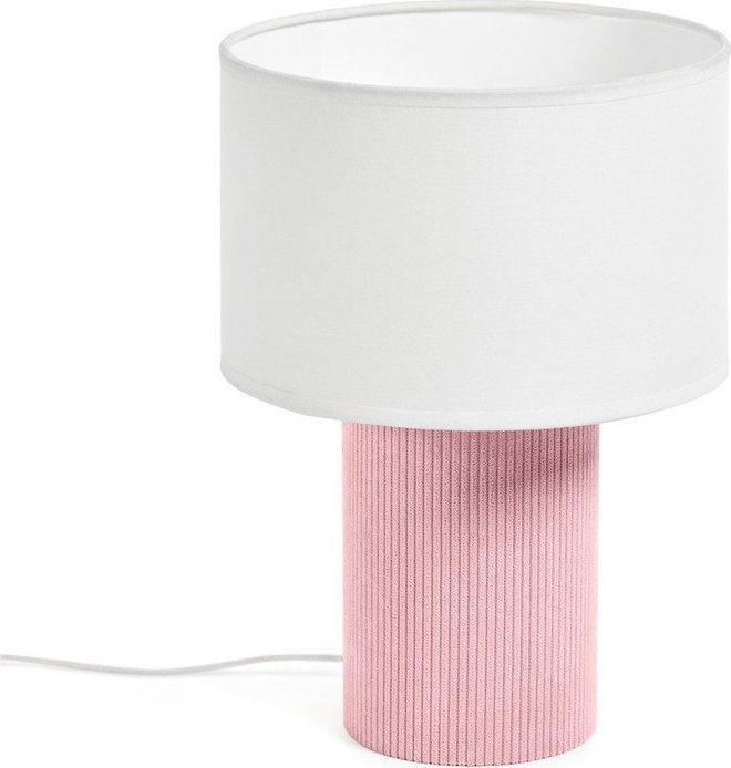 Bílá/světle růžová dětská lampička Bianella – Kave Home