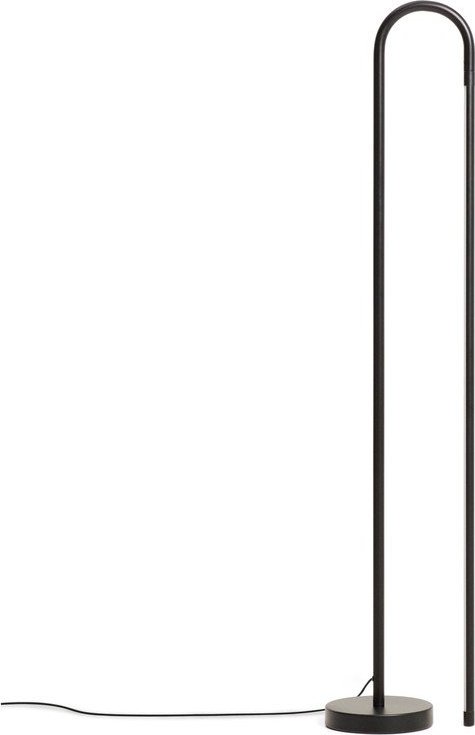 Černá LED stojací lampa (výška 120 cm) Bow – Kave Home