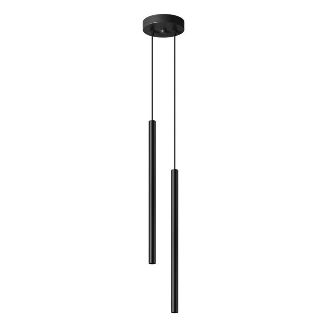 Černé kovové závěsné svítidlo ø 15 cm Fideus – Sollux