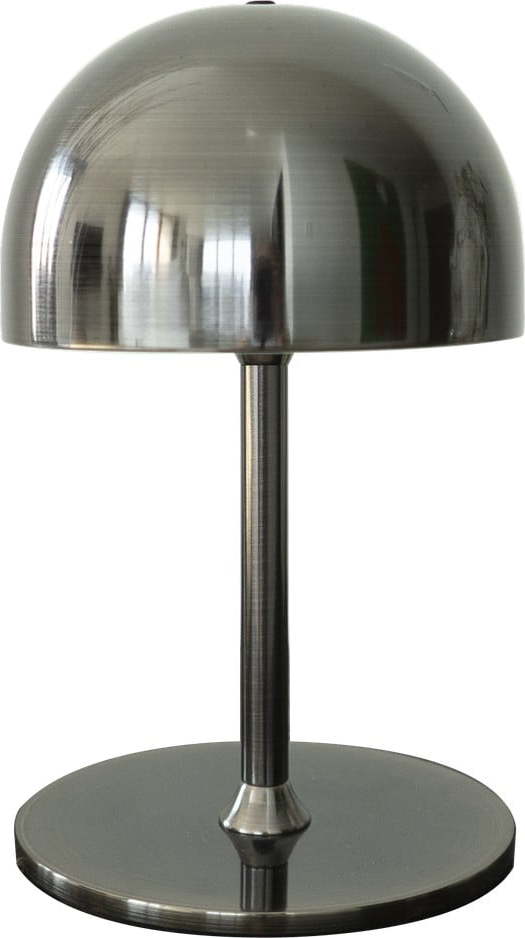 Tmavě šedá LED stolní lampa na dálkové ovládání s kovovým stínidlem (výška 22 cm) Tim – Sirius