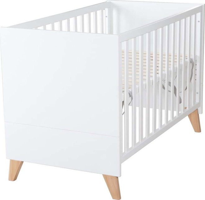 Bílá postýlka 60x120 cm Léon – Roba
