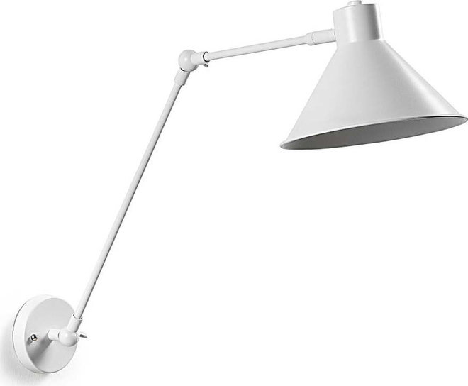 Bílé nástěnné svítidlo Dione – Kave Home