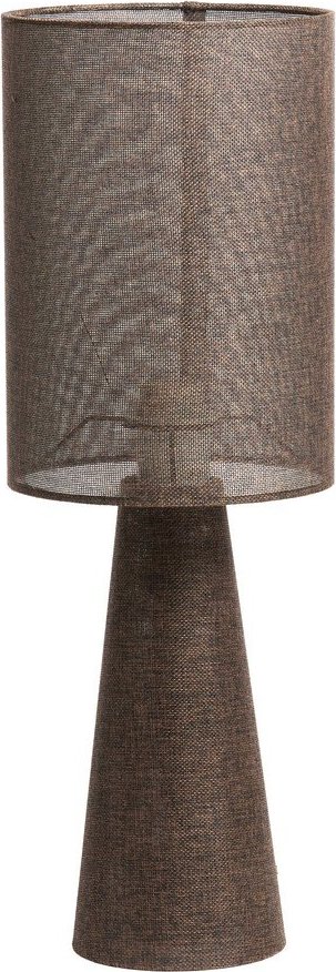 Hnědá stolní lampa s textilním stínidlem (výška 58 cm) Micky – Light & Living