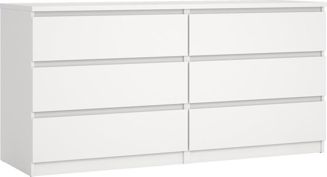 Bílá komoda 154x76x50 cm Naia – Tvilum