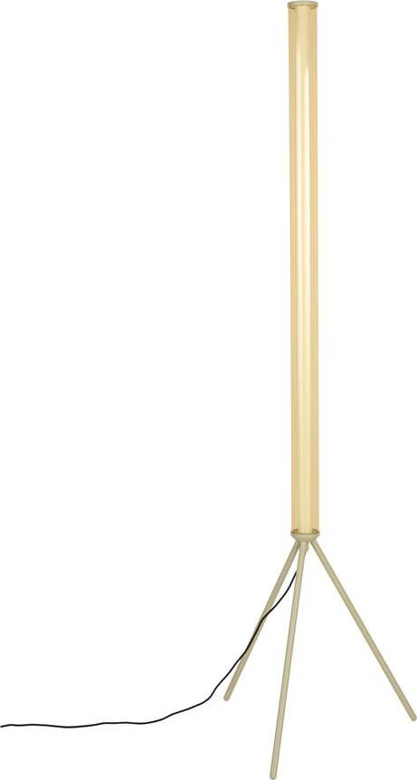 Béžová LED stmívatelná stojací lampa se skleněným stínidlem (výška 156 cm) Scotty – Zuiver