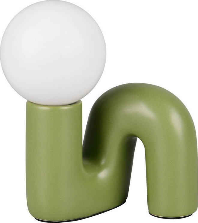 Zelená keramická stolní lampa (výška 21,5 cm) Quinn – Reality