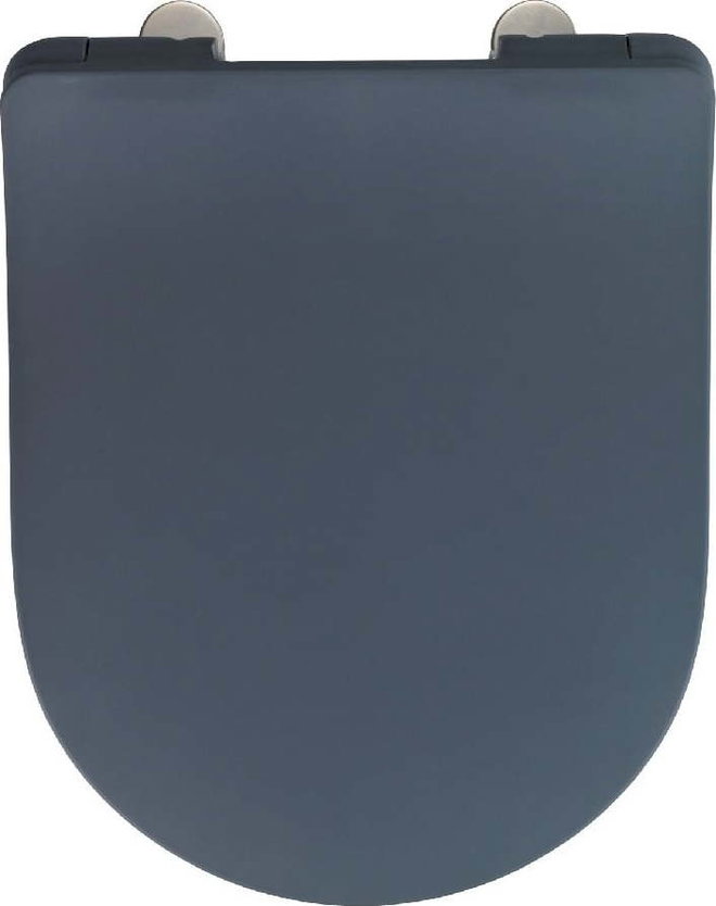Šedé WC sedátko Wenko Sedilo Grey, 45,2 x 36,2 cm